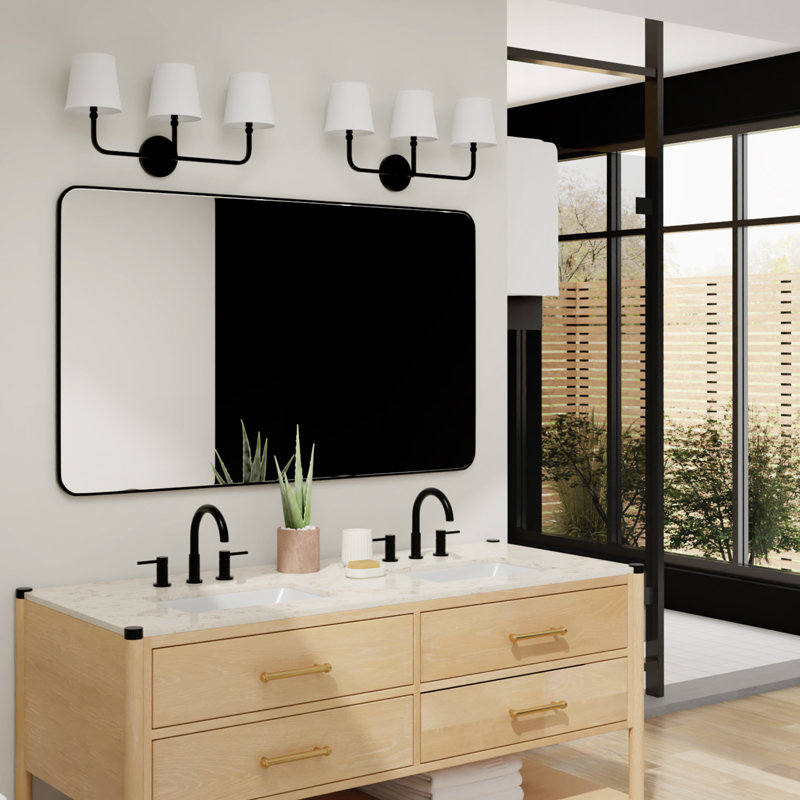 Climsland Dimmable Vanity Light, Matte Black, 3