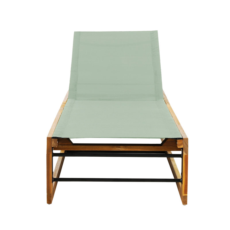 Single Chaise, Patio Chaise Lounge For Patio, Poolside, Garden