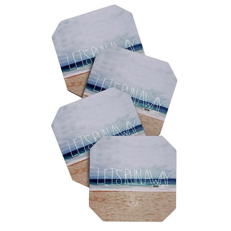 Mcmiller Wood Square 4 Piece Coaster Set