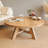 Gerco Solid Wood Round Farmhouse Coffee Table, Rustic Design-1133279853