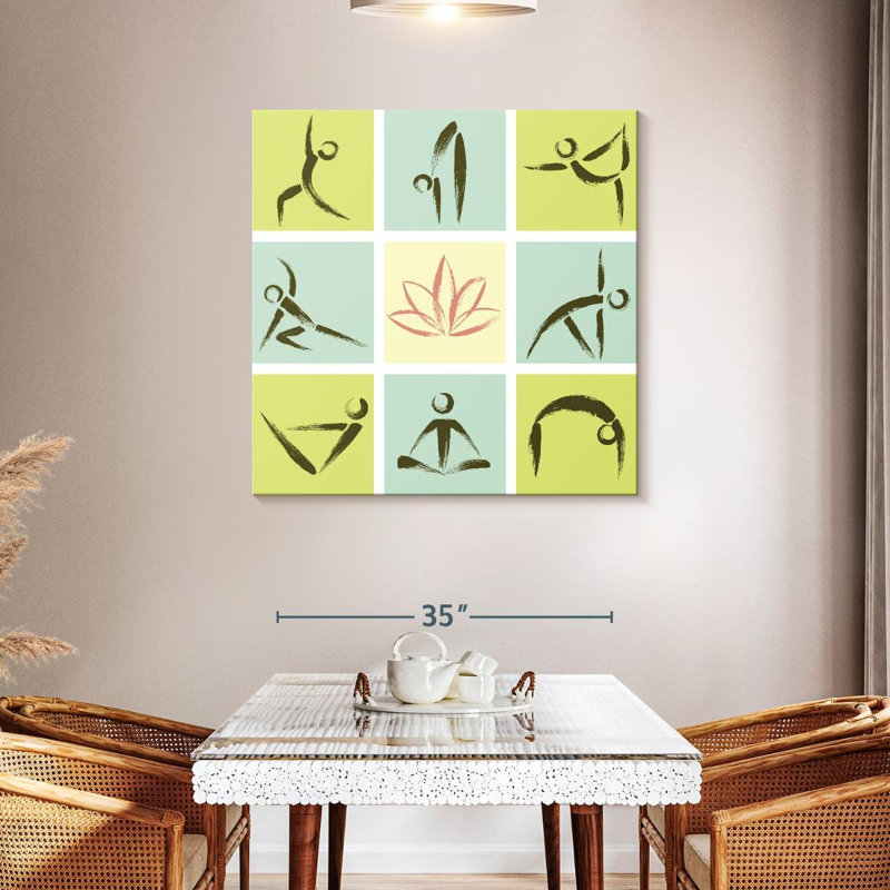 Pose de yoga Kerrick Lotus Zen, H 39 po x l 39 po