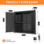 Armoire de rangement murale à outils avec 2 portes verrouillables, armoire d'entrée