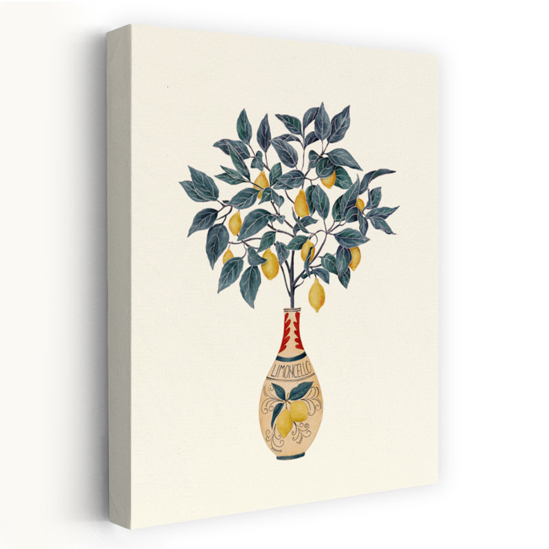Art contemporain, art contemporain classique, citronnier, H 48 po x l 32 po