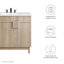 Meuble-lavabo sur pied simple 36 po avec plateau en céramique Modway Miles-92590988-92590989