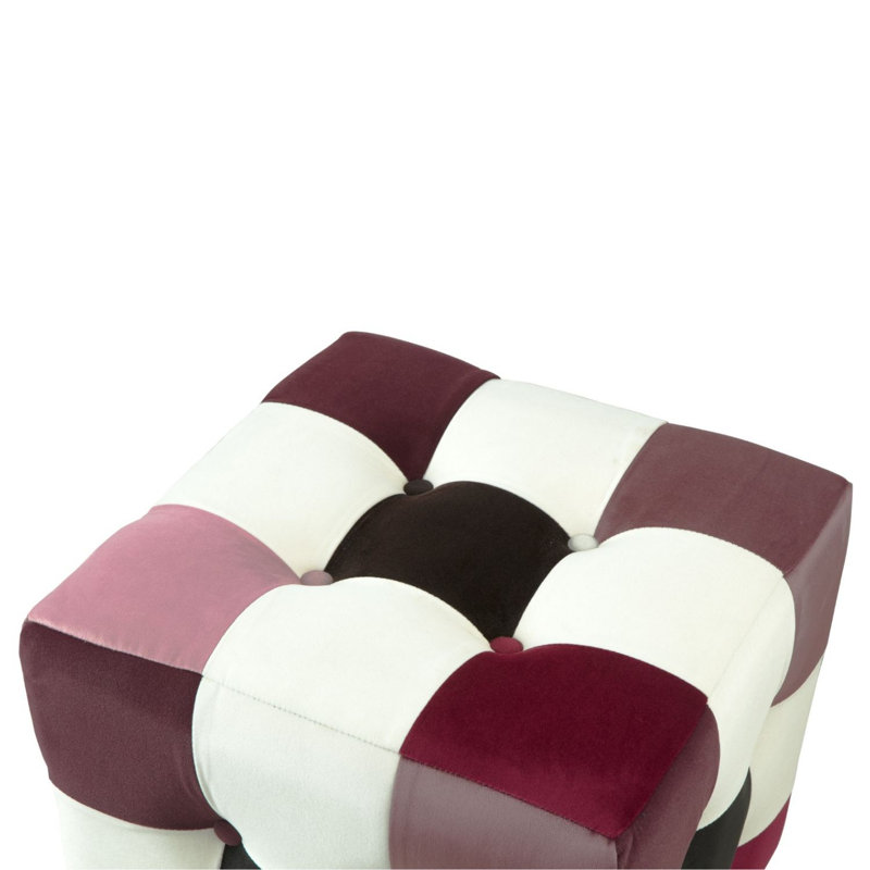 Pouf, Brun / Noir / Blanc