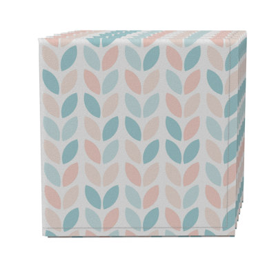 Cotton Twill Geometric Square Napkin