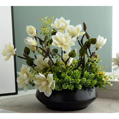 15.75'' Faux Fir Plant in Ceramic Planter