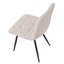 Ensemble de 2 chaises Waltwilder en métal et tissu blanc