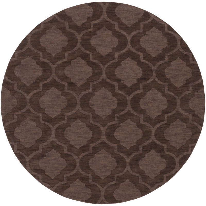 Zora Wool Geometric Indoor Rug, Round 9'9"