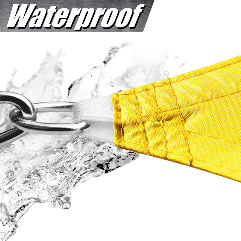 Voile d'ombrage carré imperméable Royal Shade, Jaune, 9,5 pi x 9,5 pi