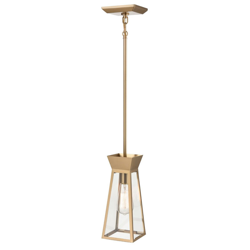 Luminaire suspendu 1 lumière Lucian, Laiton brossé