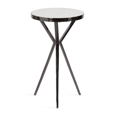 Round Marble Top Side Table