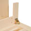 Lit double pliable doré, lit d'espace pour les petits appartements, grands tiroirs, finition, facile à assembler et fonctionnel, avec style, ports de charge