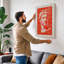 Profile in Red Retro - Wrapped Canvas-1042741609-1042741651