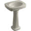 Bancroft 28" Tall Ceramic Vitreous China Rectangular Bathroom Sink-10940750-19195624-46017875