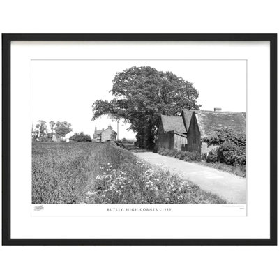 Butley, High Corner C1955 by Francis Frith - Single Picture Frame Print