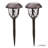 Brown Solar Powered Integrated LED Metal Pathway Light Pack