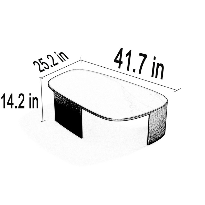 Table basse Modern Luxury, Blanc