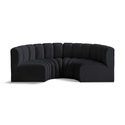 Hiten Upholstered Curved Sectional Reversible