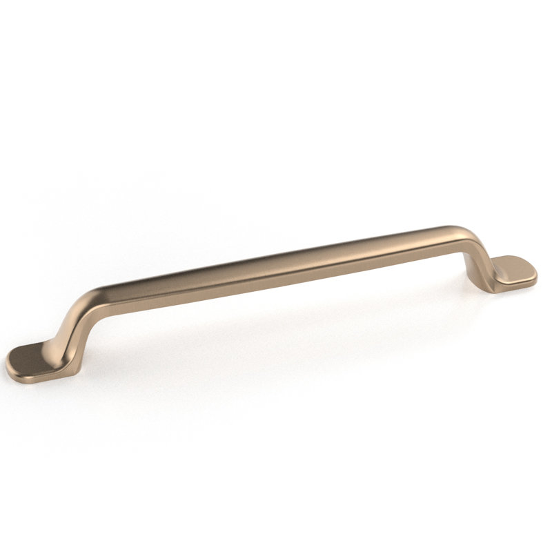 Poignée de porte et de tiroir Ashbury, Nickel satiné brossé, 10, 3.8