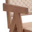Fauteuil d'appoint beige et naturel