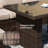 Moda 70 In. X 39 In. X 27 In. Rectangular Wicker Outdoor Gas Fire Pits Dining Set1-1856082371