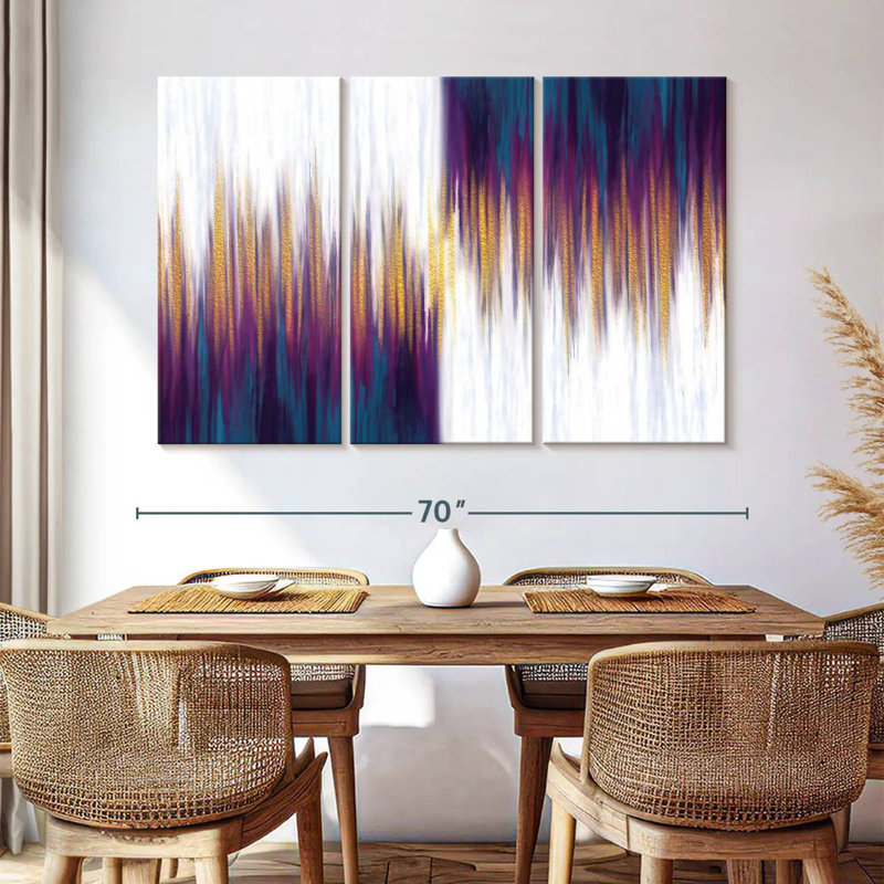 Avery Opposite Paint Drips, 42" H x 65" W