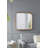 32"x32" Square Mirror with Wood Frame