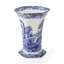 Spode Blue Italian Hexagonal Vase 10.5"