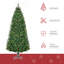 88.5' H Lighted Artificial Pine Christmas Tree