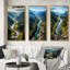 «USA Adirondack Mountains New York», 3 pièces sur toile-421558630-421558631