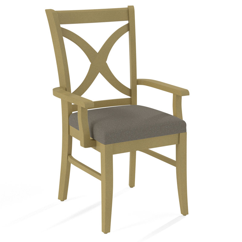 Fauteuil Hues, Performance gris sucre; 0863-84, Finition océan