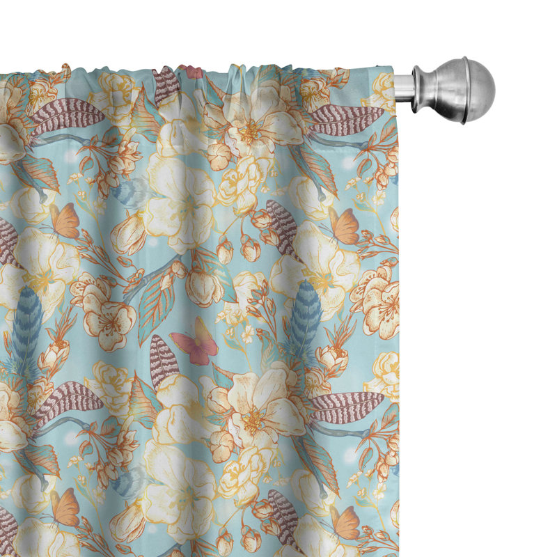 Shabby Semi-Sheer Rod Pocket Sliding Panel, 28" x 63"