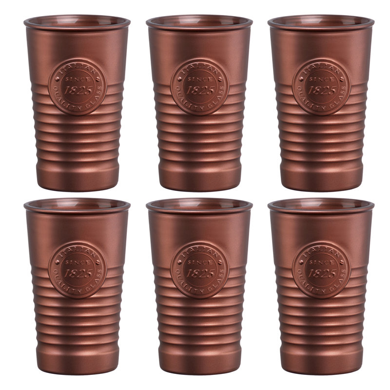 325 ml Drinking Glass, 6, Gold