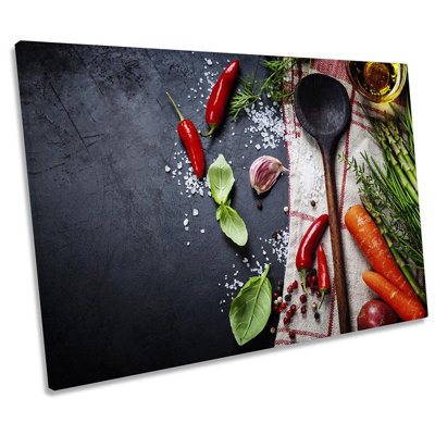 Wooden Spoon Food Kitchen - Wrapped Canvas Print