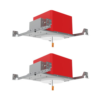 6 Inch Fire Rated Recessed Housing, IC Rated & Air Tight New Construction Recessed Housing with J-Box, ETL Listed Recessed Light Fixtures, TP24 Connector