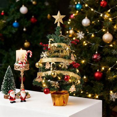 2' H Lighted Artificial Christmas Tree