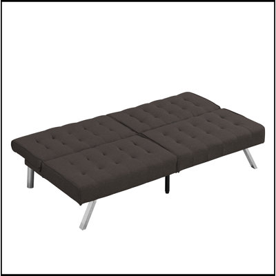 Canapé-lit convertible polyvalent avec pieds robustes en acier inoxydable pour tous les espaces