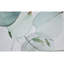 1PC Sage Green Leaf Plant Waterproof Bathtub Curtains with Hooks-987360363