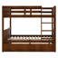 Lit superposé double au-dessus d'un lit gigogne simple en noyer - Polyvalence et durabilité-618411214