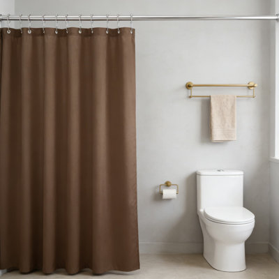 Premium Waterproof Fabric Shower Curtain Liner For Modern Bathroom Decor, Machine Washable With Reinforced Header And Rustproof Grommets