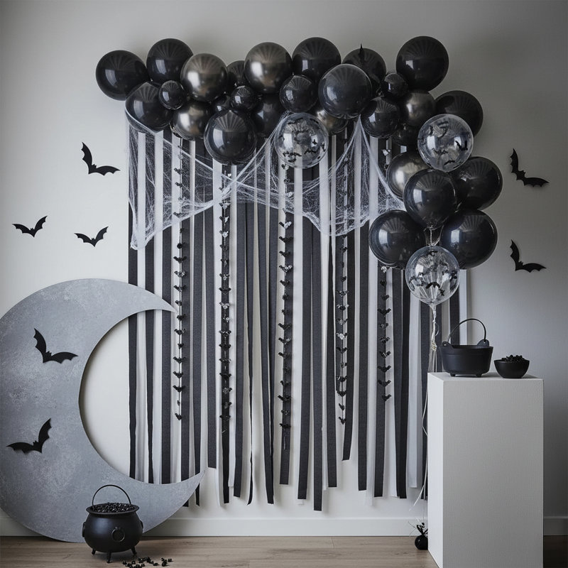 Ensemble de 4 rouleaux de papier Black Crepe