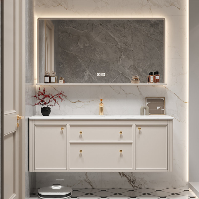 Armoire de salle de bain légère et luxueuse, H 21,65 po x l 51,18 po x P 21,65 po