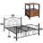 Auxter Steel Piece Bedroom Set-1458178312-1458178314