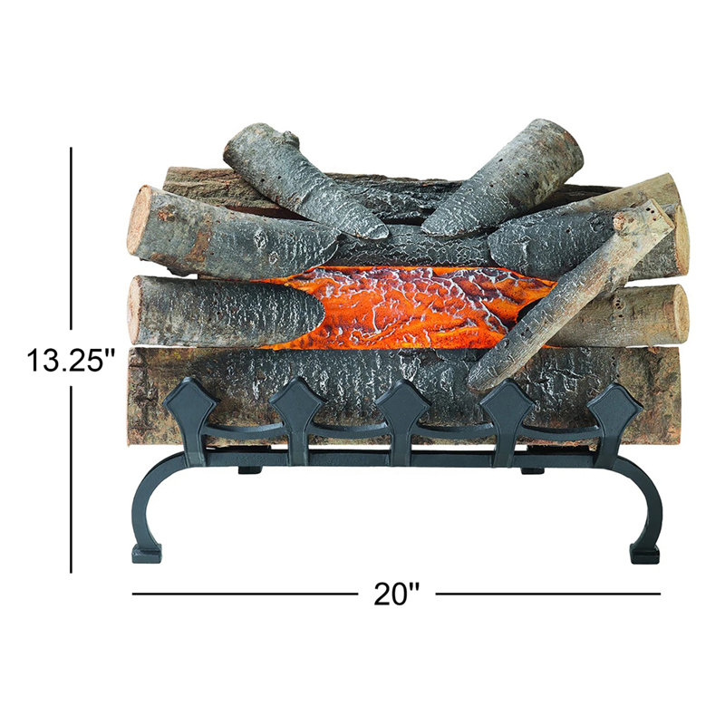 20'' W Black Electric Logs