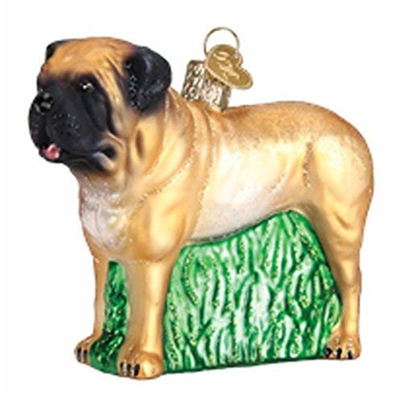 Ornement en verre soufflé pour arbre de Noël Old World Christmas, Mastiff anglais