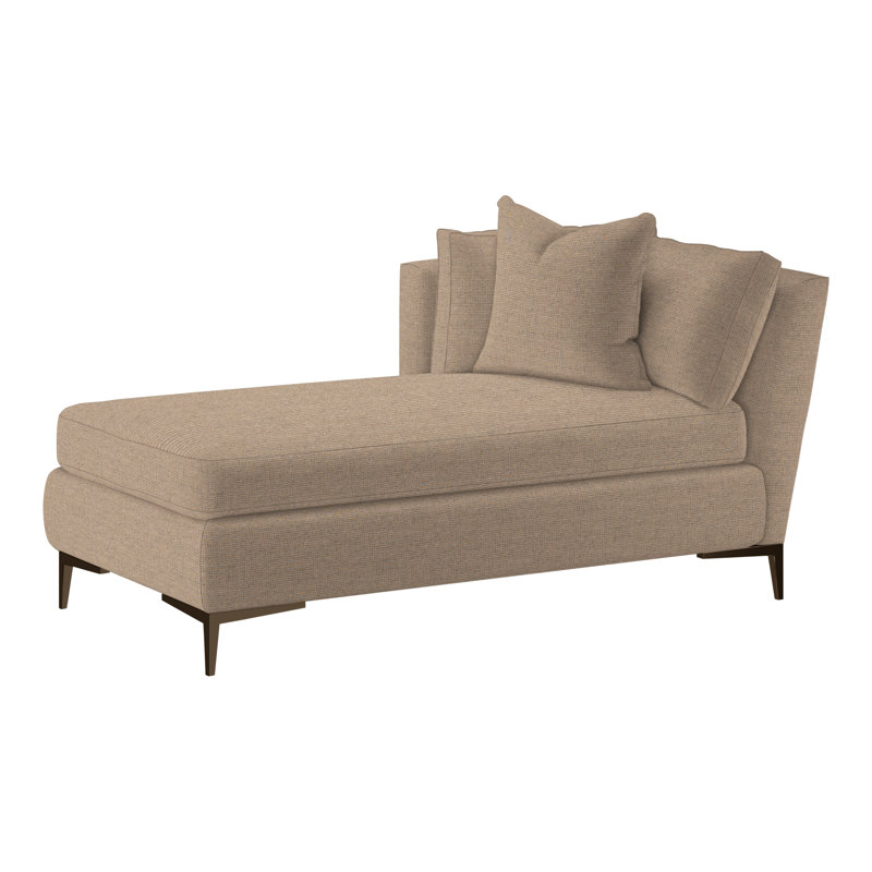 Aiden Chaise Lounge, Antique Bronze, Left Hand Facing, Dutton Indigo (Performance fabric) 1352-54
