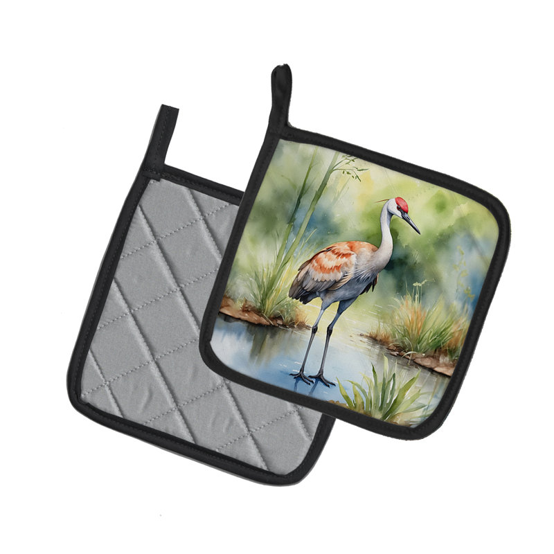 Paire de poignées Sandhill Crane