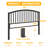 Farmhouse Arched Slat Metal Headboard-2050325746-2050325747