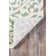 Tapis oriental vert / blanc Parnag